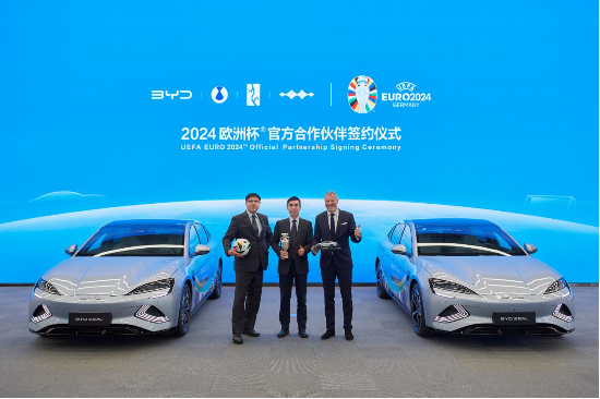 详细阅读:助力欧洲杯绿色转型,比亚迪与欧足联签约仪式在深举行 助力欧洲杯绿色转型,比亚迪与欧足联签约仪式在深举行
