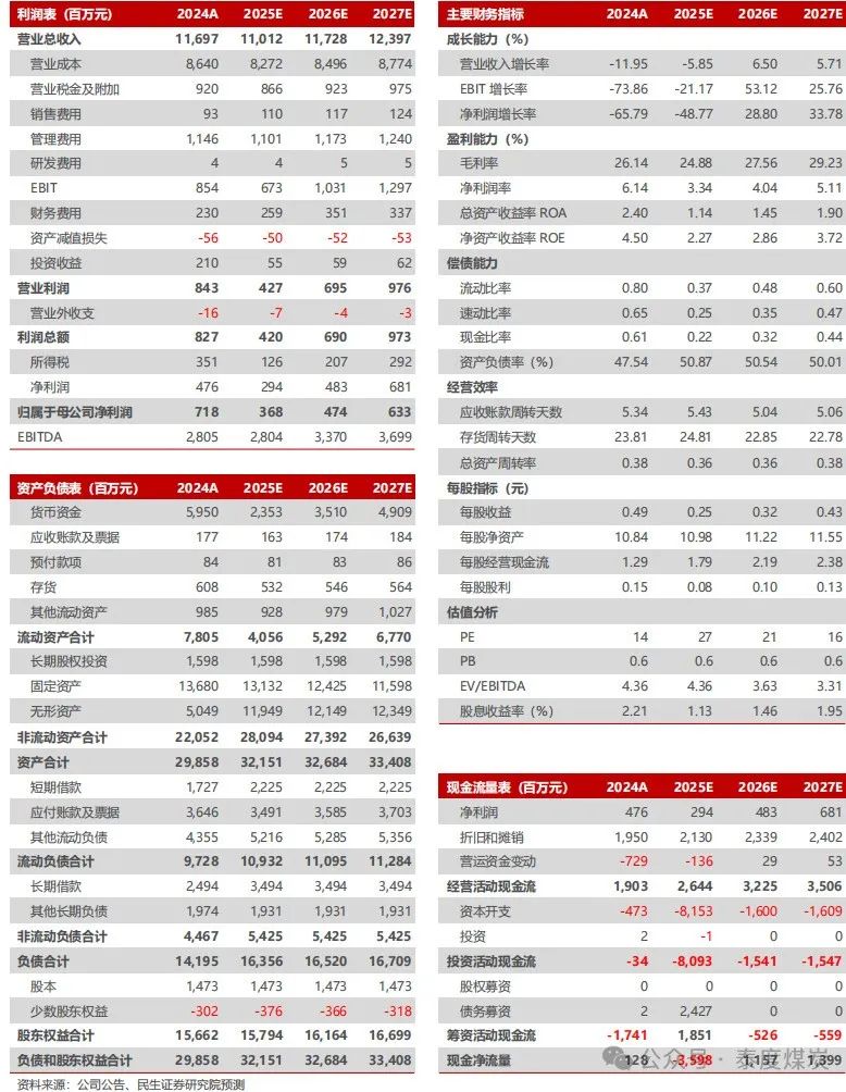 【民生能源】兰花科创2024年年报及2025年一季报点评：业绩低于预期，25年煤炭产销同比恢复 第2张