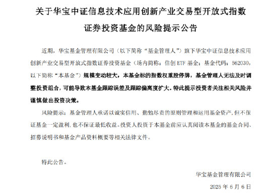 逐“光”而行？信创新晋“吸金大户”，562030叒现天量，基金公司紧急提示风险！金融科技突然变脸，什么原因 第2张
